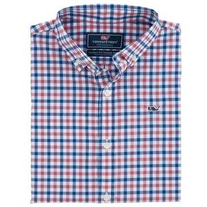 Vineyard Vines Bermuda Check Performance Whale Shirt